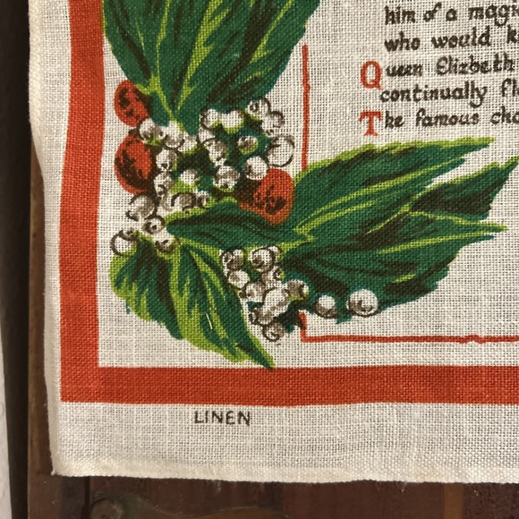 Vintage Linen Tea Towel  Blarney Castle Ireland Nelson Cork poem Irish‎ - Picture 4 of 7